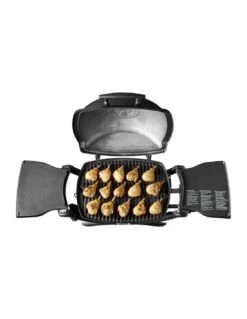 Barbecue à Gaz Weber Q 1200 Noir Avec Tablettes -Grillissimo Magasin barbecue a gaz weber q 1200 noir avec tablettes 2