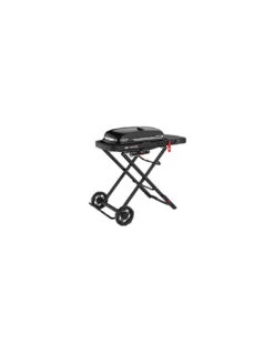 Barbecue à Gaz Weber Traveler Stealth Noir Avec Chariot Noir -Grillissimo Magasin barbecue a gaz weber traveler stealth noir avec chariot noir 1