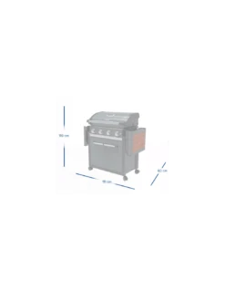 Campingaz Barbecue Plancha à Gaz Premium 4W -Grillissimo Magasin barbecue plancha a gaz premium 4w 4