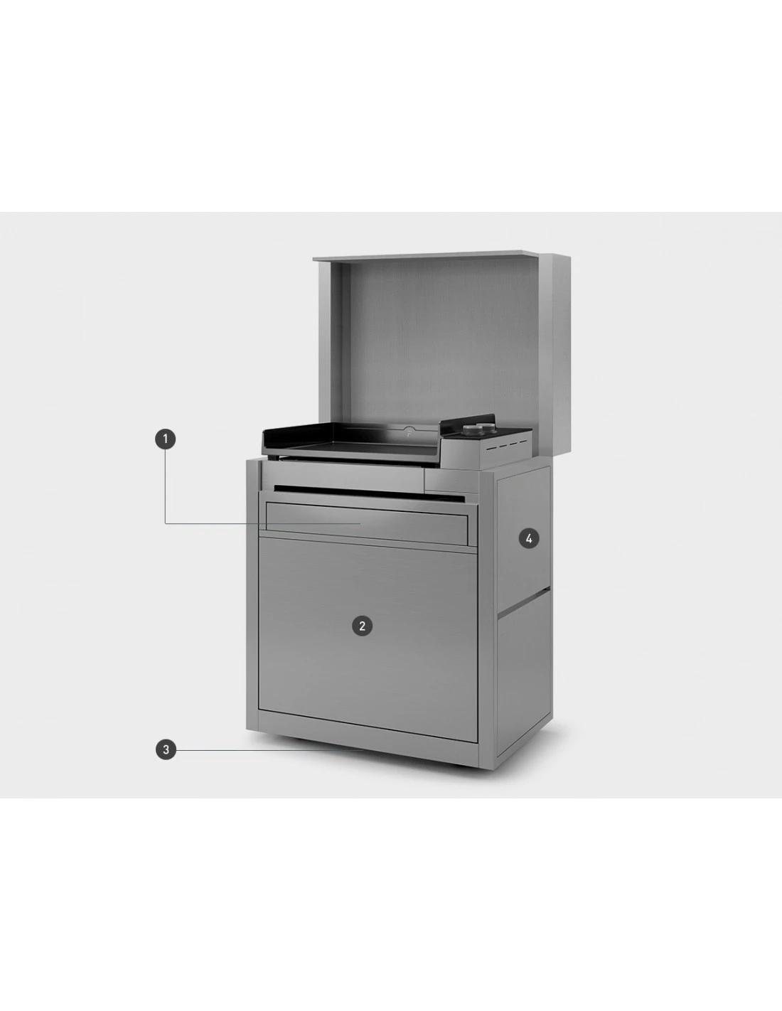 Chariot Premium CHPAF NG 60 Acier Noir Et Gris Clair 7 Chariot Premium CHPAF NG 60 Acier Noir Et Gris Clair – Image 5