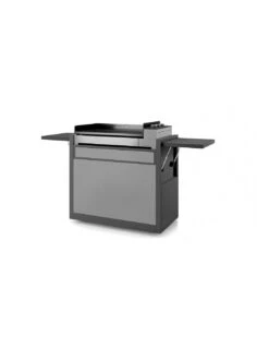 Chariot Pour Plancha Premium 75 Acier Noir Et Gris Clair