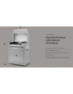 Chariot Pour Plancha Premium 60 Inox Forge Adour -Grillissimo Magasin chariot premium pour plancha chpif 60 inox 4