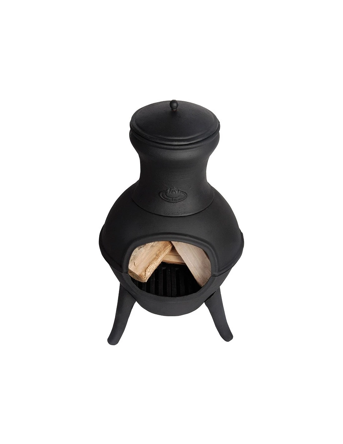 Devant -Grillissimo Magasin chauffe terrasse en fonte h70 cm 1