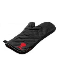 Devant -Grillissimo Magasin gant de cuisson noir avec manche allonge weber 1