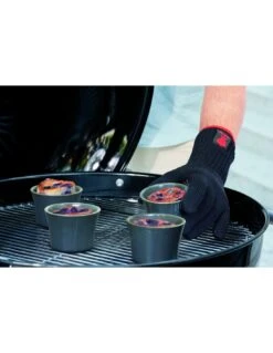 Gants Spécial Barbecue Premium Taille S/M, Noir Weber -Grillissimo Magasin gants special barbecue premium taille sm noir weber 3