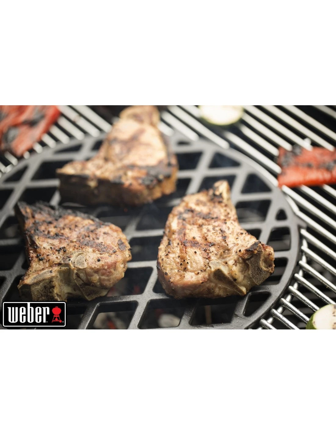 Grille De Saisie Fonte D'acier Pour Gourmet BBQ System - Weber 17 Grille De Saisie Fonte D'acier Pour Gourmet BBQ System - Weber – Image 15