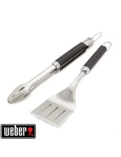 Weber Kit De 2 Ustensiles Pour Grillades - Pince Et Spatule -Grillissimo Magasin kit de 2 ustensiles pour grillades pince et spatule 1