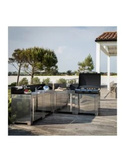 ENO Module évier - Modulo Cuisine D'extérieur - Inox 10 ENO Module évier - Modulo Cuisine D'extérieur - Inox -Grillissimo Magasin modulo evier hpl et inox 13