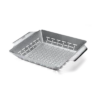 Panier à Légumes Deluxe - Acier Inoxydable, Carré - Weber -Grillissimo Magasin panier a legumes deluxe acier inoxydable carre weber