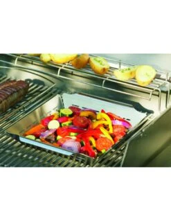 Panier à Légumes Deluxe - Acier Inoxydable, Carré - Weber -Grillissimo Magasin panier a legumes deluxe acier inoxydable carre weber 3