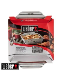 Panier à Légumes Deluxe - Petit Modèle, Acier Inoxydable - Weber -Grillissimo Magasin panier a legumes deluxe petit modele acier inoxydable weber 5