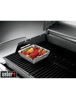 Panier à Légumes Deluxe - Petit Modèle, Acier Inoxydable - Weber -Grillissimo Magasin panier a legumes deluxe petit modele acier inoxydable weber 8