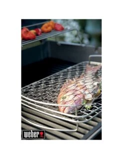 Weber Panier à Poisson - Grand Modèle, Acier Inoxydable -Grillissimo Magasin panier a poisson grand modele acier inoxydable 11