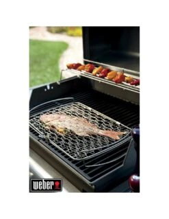 Weber Panier à Poisson - Grand Modèle, Acier Inoxydable -Grillissimo Magasin panier a poisson grand modele acier inoxydable 12