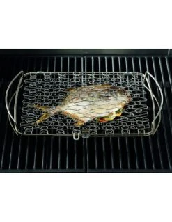 Weber Panier à Poisson - Grand Modèle, Acier Inoxydable -Grillissimo Magasin panier a poisson grand modele acier inoxydable 3