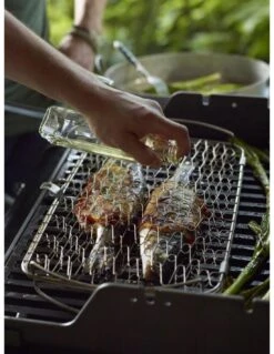 Weber Panier à Poisson - Grand Modèle, Acier Inoxydable -Grillissimo Magasin panier a poisson grand modele acier inoxydable 6