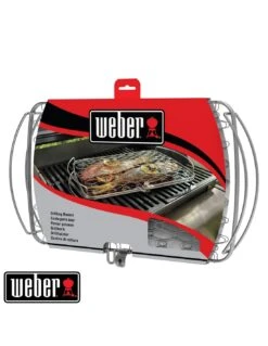 Weber Panier à Poisson - Grand Modèle, Acier Inoxydable -Grillissimo Magasin panier a poisson grand modele acier inoxydable 8
