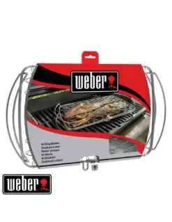 Weber Panier à Poisson - Grand Modèle, Acier Inoxydable -Grillissimo Magasin panier a poisson grand modele acier inoxydable 9