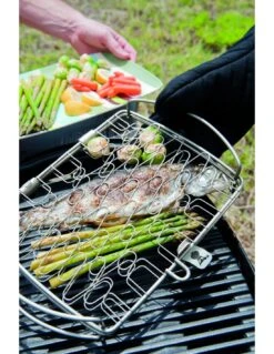Panier à Poisson - Petit Modèle, Acier Inoxydable - Weber -Grillissimo Magasin panier a poisson petit modele acier inoxydable weber 4