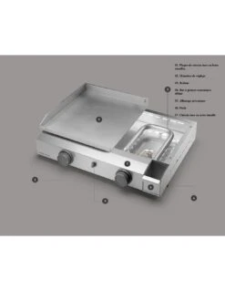Plancha Base G45 A à Gaz - 4 à 6 Personnes - Forge Adour -Grillissimo Magasin plancha base g45 a acier a gaz 4 a 6 personnes forge adour 2