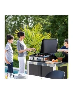 Plancha à Gaz Enosign 65 Inox Et Acier Avec Capot De Protection -Grillissimo Magasin plancha enosign 65 inox et acier avec capot de protection 7