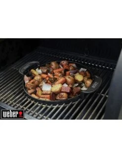 Plancha Fonte D'acier Pour Gourmet BBQ System - Weber -Grillissimo Magasin plancha fonte d acier pour gourmet bbq system weber 17