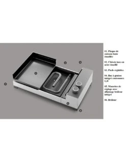 Plancha Premium G 60 Inox à Gaz - Forge Adour -Grillissimo Magasin plancha premium g 60 inox a gaz forge adour 5