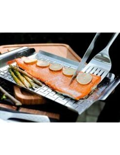 Plat De Cuisson Deluxe - Acier Inoxydable, Rectangle - Weber -Grillissimo Magasin plat de cuisson deluxe acier inoxydable rectangle weber 6