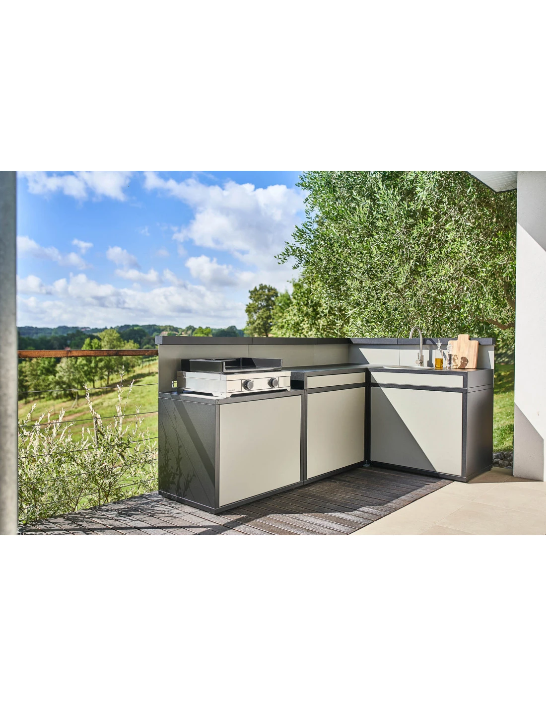 Support D'angle SAAF NG Acier Noir Et Gris Clair - Forge Adour 4 Support D'angle SAAF NG Acier Noir Et Gris Clair - Forge Adour – Image 2