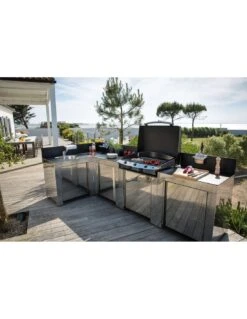 ENO Support Sac Poubelle - Modulo Cuisine D'extérieur -Grillissimo Magasin support sac poubelle modulo cuisine d exterieur 2