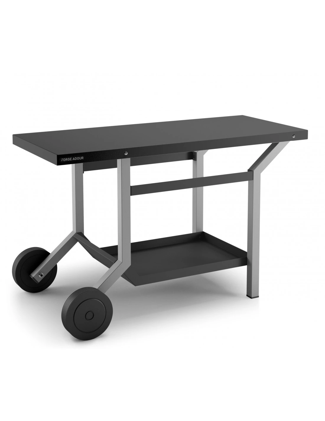 Table Roulante Acier Pour Toute Plancha - TRA - Forge Adour - Acier Noir Et Gris Clair 3 Table Roulante Acier Pour Toute Plancha - TRA - Forge Adour - Acier Noir Et Gris Clair